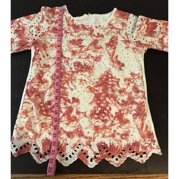 Anthropologie Porridge Arber Floral and Bird Eyelet Blouse - Size Small - Picture 6 of 9